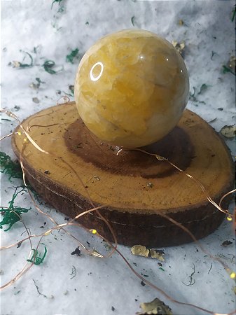 Esfera de Cristal de Citrino - 438 gramas