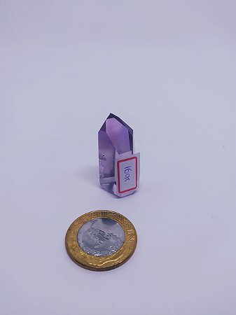 Ponta De Cristal Gerador Pequena - Quartzo Azul - Sextavado - 100PCento  Natural - 04 Gramas