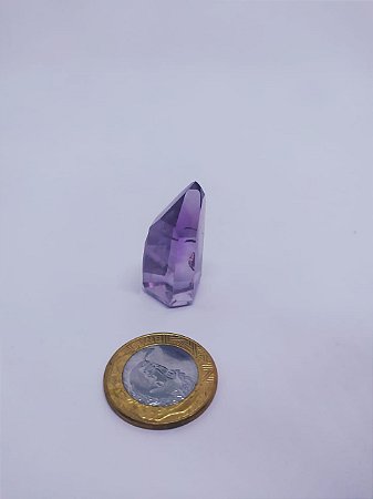 Ponta De Cristal Gerador Pequena - Quartzo Azul - Sextavado - 100PCento  Natural - 03 Gramas