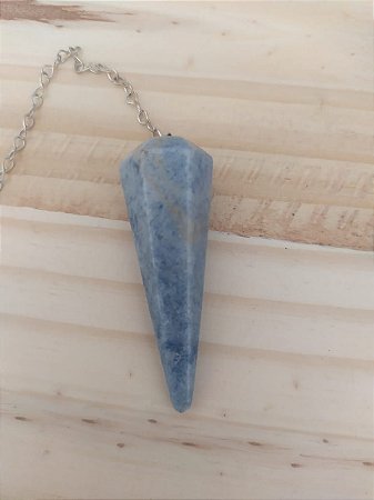 Pendulo Radiestesico/Feng Shui - Quartzo Azul