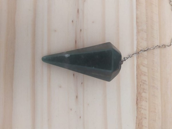Pendulo de Cristal Natural para Radiestesia - Quartzo Verde - Cristal 100PCento  Natural!
