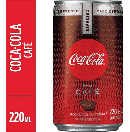 Coca Cola Café Expresso 220ml - 40% Mais Cafeína - Fardo