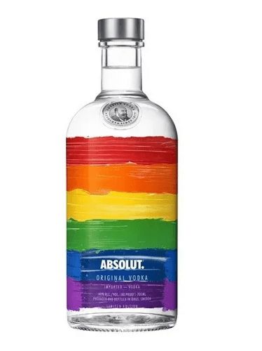 Vodka Absolut Rainbow Taking Pride In Diversity Lgbt - 750ml