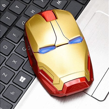 Mouse Gamer Sem Fio - Iron Man