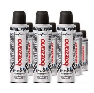 Kit 10 Desodorantes Aerossol Bozzano Invisible 48h - 150ml