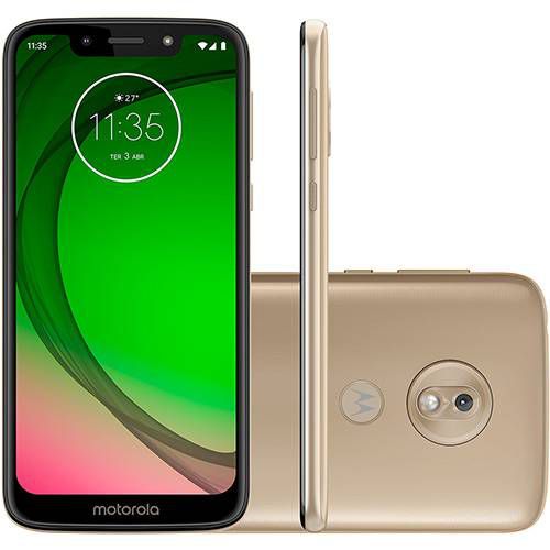 Smartphone Motorola Moto G7 Play 32GB Dual Chip Android Pie - 9.0 Tela 5.7" 1.8 GHz Octa-Core 4G Câmera 13MP - Ouro