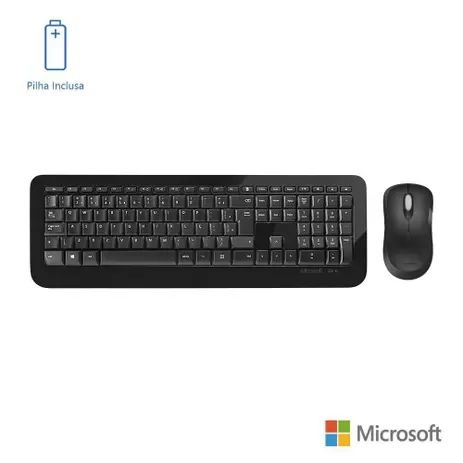 Teclado E Mouse Sem Fio Desktop 850 Usb Preto Microsoft - PY