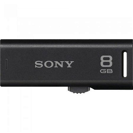 Pen Drive 8GB Conector Retrátil Preto - Sony -  USM8GR/B