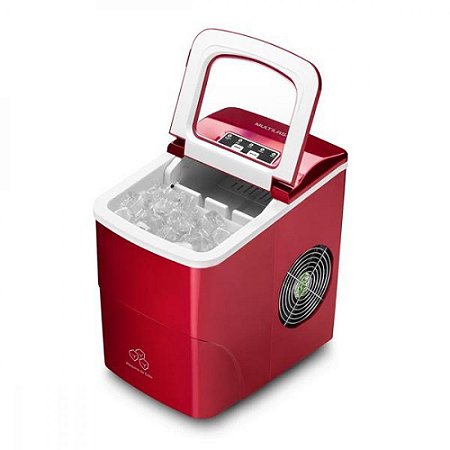 Máquina de gelo 127v 100w 2 litros vermelha ho069 - MULTILASER