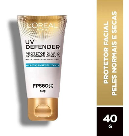 Protetor L'oréal Paris Uv Defender Hidratação Fps 60