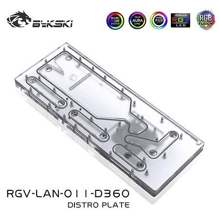Reservatório Distroplate Lian Li 011 Evo RGB c/ Bomba 960l/h