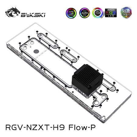 Reservatório Distroplate NZXT H9 Flow  RGB c/ Bomba 960l/h
