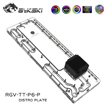 Reservatório Distroplate Thermaltake Core P6 RGB c/ Bomba 960l/h
