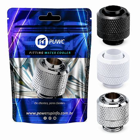 Fitting G1/4 para Mangueira 3/8 - Compression para Water Cooler