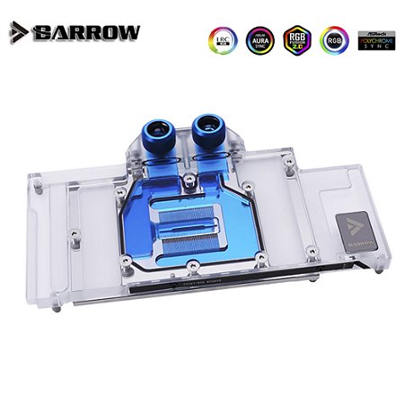 GPU Block EVGA RTX 3080, 3080Ti e 3090 Barrow RGB