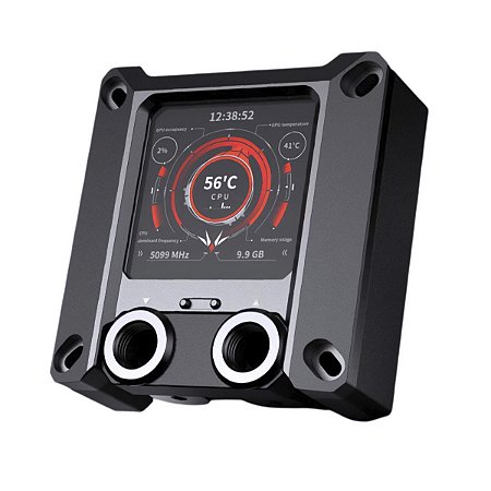 CPU Block Granzon Intel GAISC c/ Display Digital para Water Cooler