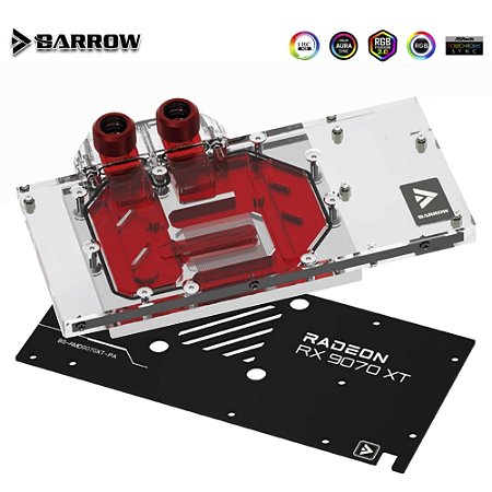 GPU Block Asrock RX 9070 XT Barrow RGB