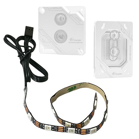 Fita Led CPU Block Bykski XPR-A-MC-V3 e CPU-RYZEN-X-MC