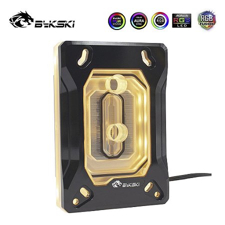 CPU Block Bykski AMD RAY-MK-M RGB 5v para Water Cooler