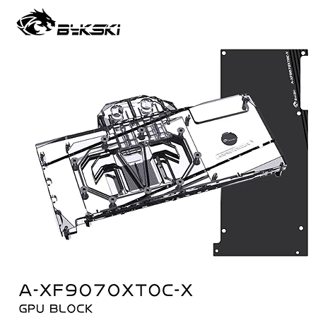 GPU Block XFX RX 9070 XT MERC ARGB - Bykski