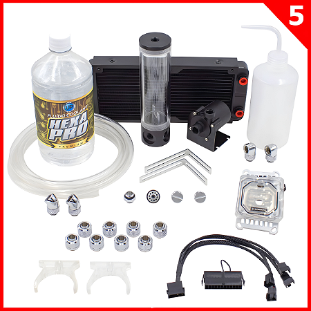 KIT WATER COOLER CUSTOM COMPLETO TIER 5 AMD 240mm RGB