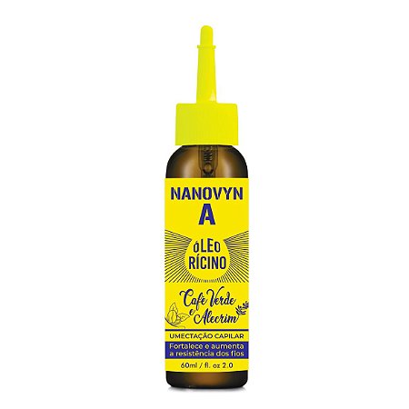 ÓLEO DE CAFÉ VERDE - ÓLEO DE ALECRIM - ÓLEO DE RÍCINO 60 ML - NANOVYN A