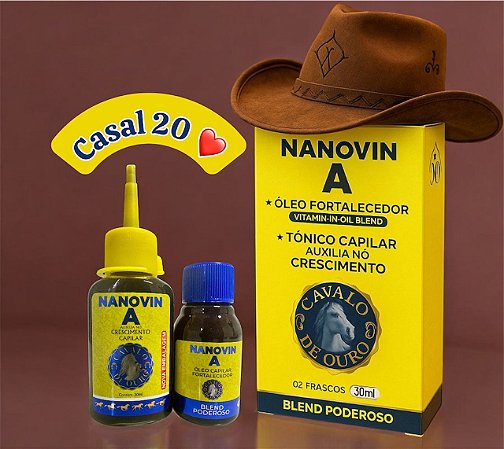 Nanovin A Casal 20  Óleo Capilar 30 ml + Tõnico Capilar 30 ml