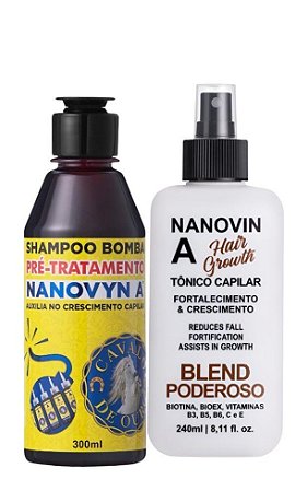 Tonico Capilar Nanovin A 240 ml + Shampoo 300 ml