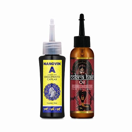 TÔNICO CAPILAR - NANOVIN A 30 ML - ÓLEO DE COBRA 60 ML