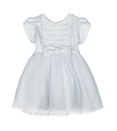 Vestido Saia Tule com Guipir