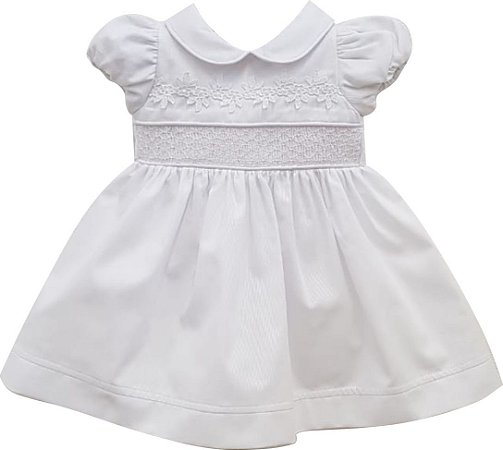 vestido branco batizado bebe