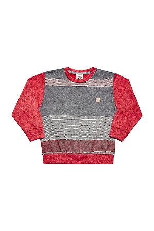 Casaco Tholokko Listrado Azul Vermelho