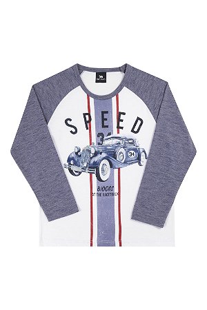 Camiseta Manga Longa Biogas Junior Speed Branca