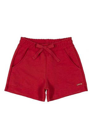 Short Moletom Quimby Vermelho