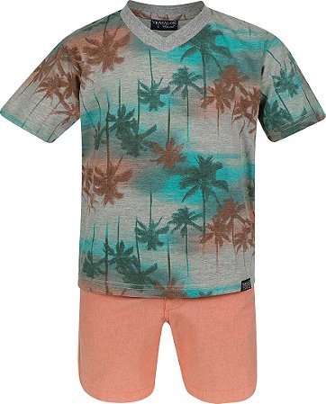 Conjunto Vrasalon Coqueiros Mescla Coral