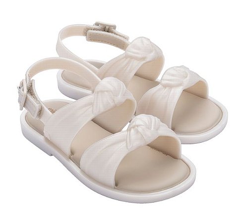 Sandália Mini Melissa Velvet Sandal BB Branca Perolada - Compre na Pin Pin  Baby - Pin Pin Baby - Calçados e Roupas para Bebês e Crianças