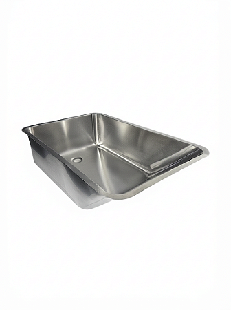 Banheira Inox Para Berçário 60x40x20cm Inclinada - Inoxbrito