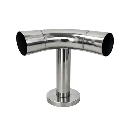 Bate Carrinho Conexão Curva 90° Canto Inox 304 – Proteção para Tubo 2"