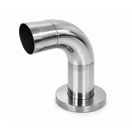 Bate Carrinho Conexão Canto L Inox 304 – Suporte Proteção Tubo 2"