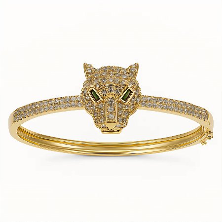 Bracelete de Tigre Banhado em ouro 18k