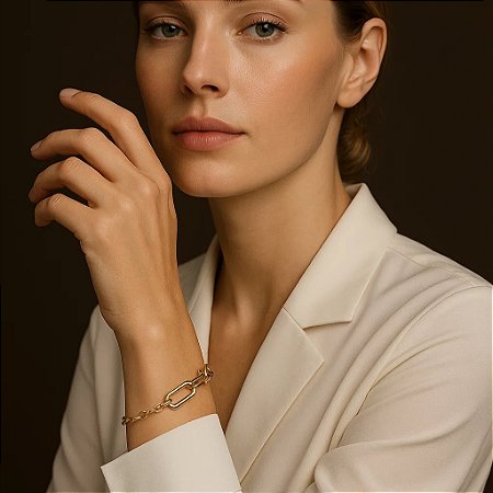 Pulseira Elegance Bold Banhada a Ouro 18K