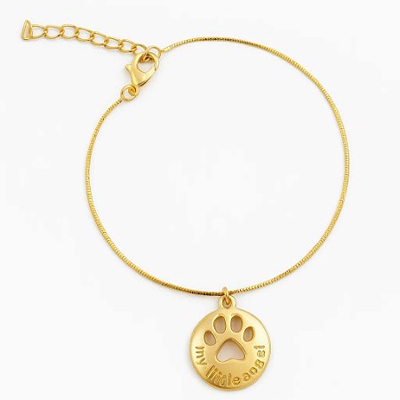 Pulseira My Little Angel Banhada a Ouro 18K