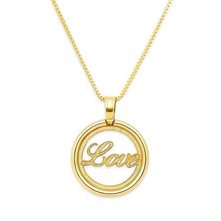 Colar Love Banhado a Ouro 18k