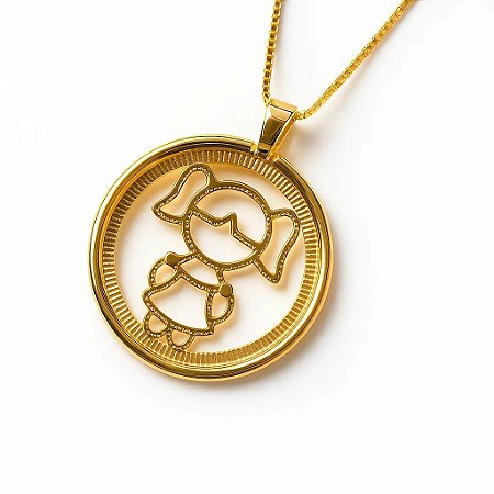 Colar Menininha Banhado em Ouro 18k