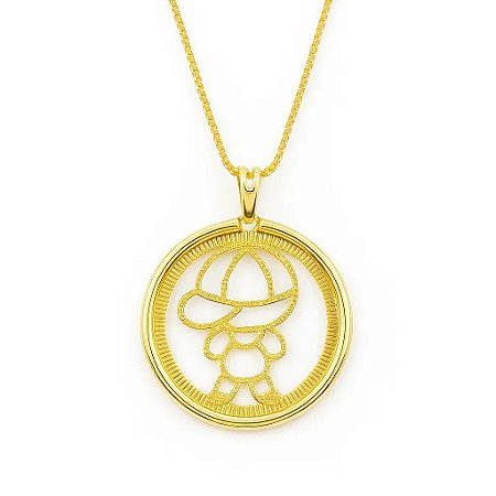 Colar Menininho Banhado em Ouro 18k