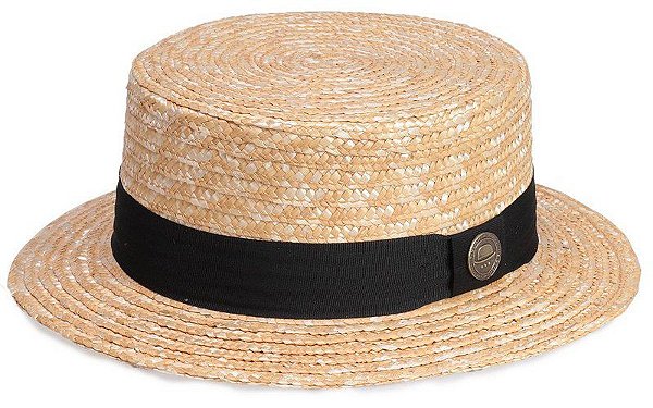 Chapeu palha boater Outlet