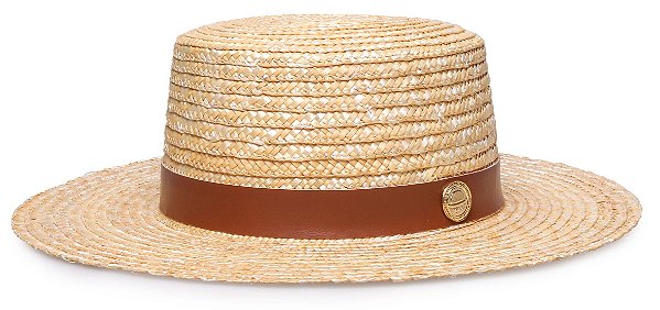 Chapeu palha boater Outlet
