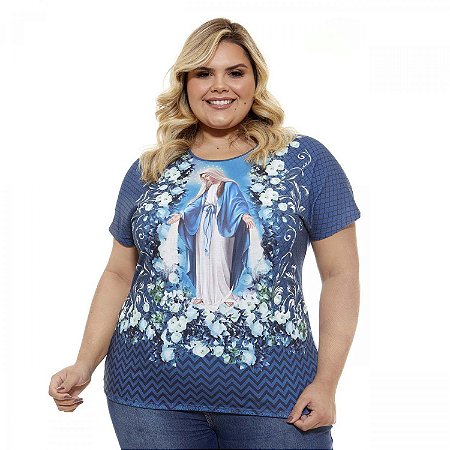 Blusa Plus Size Nossa Senhora das Graças - Católicos na Moda