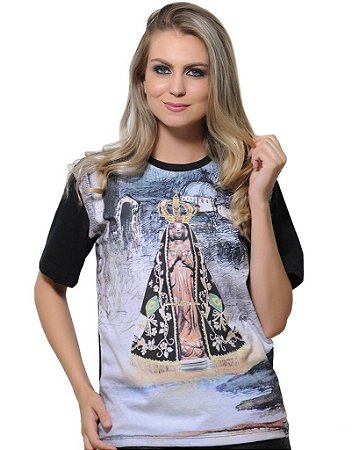 Blusa Ágape Nossa Senhora Aparecida -Coleção Luz do Mundo