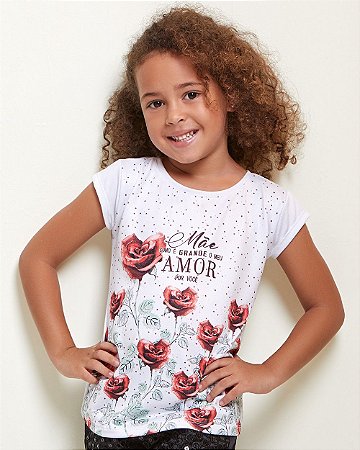 Blusa Infantil Mãe Grande Amor